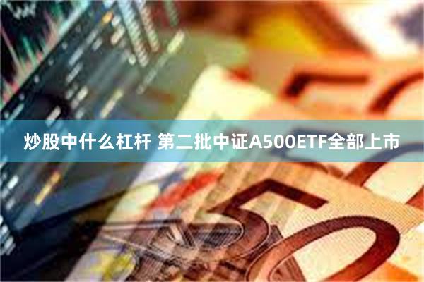 炒股中什么杠杆 第二批中证A500ETF全部上市