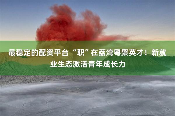 最稳定的配资平台 “职”在荔湾粤聚英才！新就业生态激活青年成长力