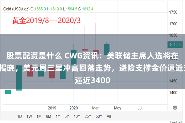 股票配资是什么 CWG资讯：美联储主席人选将在金秋揭晓，美元周三呈冲高回落走势，避险支撑金价逼近3400